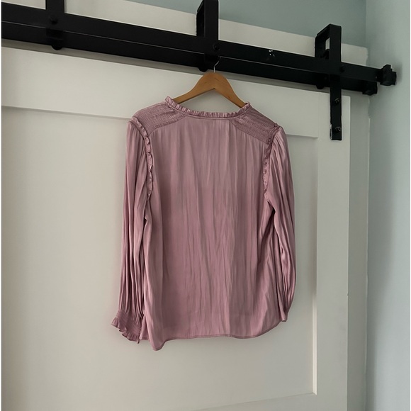 PAIGE  | Kaylynn Top In Mauve Shadows Pink Pheasant Career, Large - Picture 3 of 8